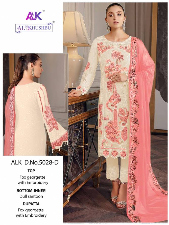 5028 A To D By Alk Khushbu Georgette Pakistani Suits Wholesale Market In Surat